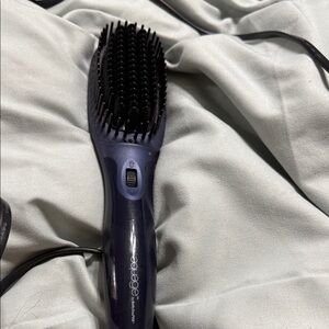 Aqua Dark Blue Hair Straightening Brush